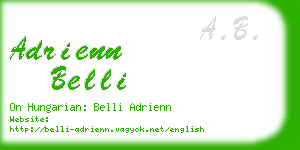 adrienn belli business card